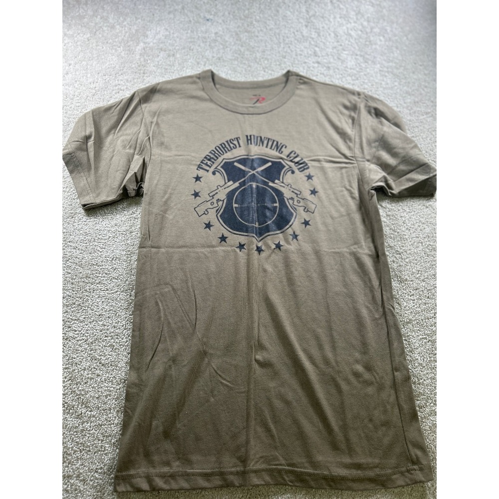 Rothco Men's T-Shirt Olive Green M Cotton Polyester‎ Hunting Club